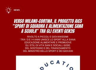 Sport di squadra e alimentazione sana a scuola, interessate 30 province
