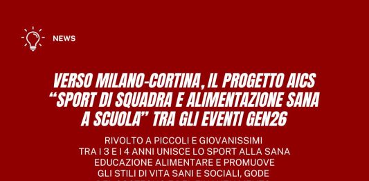 Sport di squadra e alimentazione sana a scuola, interessate 30 province